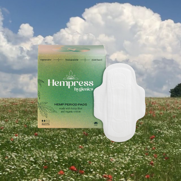 Natural Hemp pads for your period Hempress Hygenics
